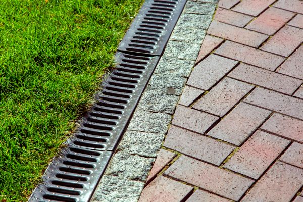 Yard Drainage Trench Install