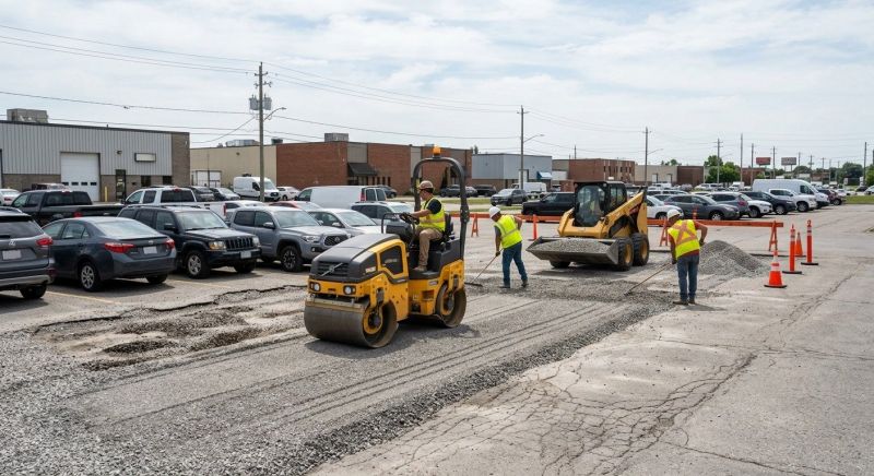 Parking Lot Gravel Repair in Gainesville, GA